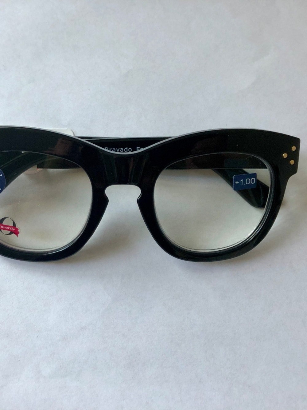 New Black Bravado Peepers Blue Light Filtering‎ Reading Glasses +1.00